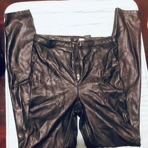 Faux Leather Pants